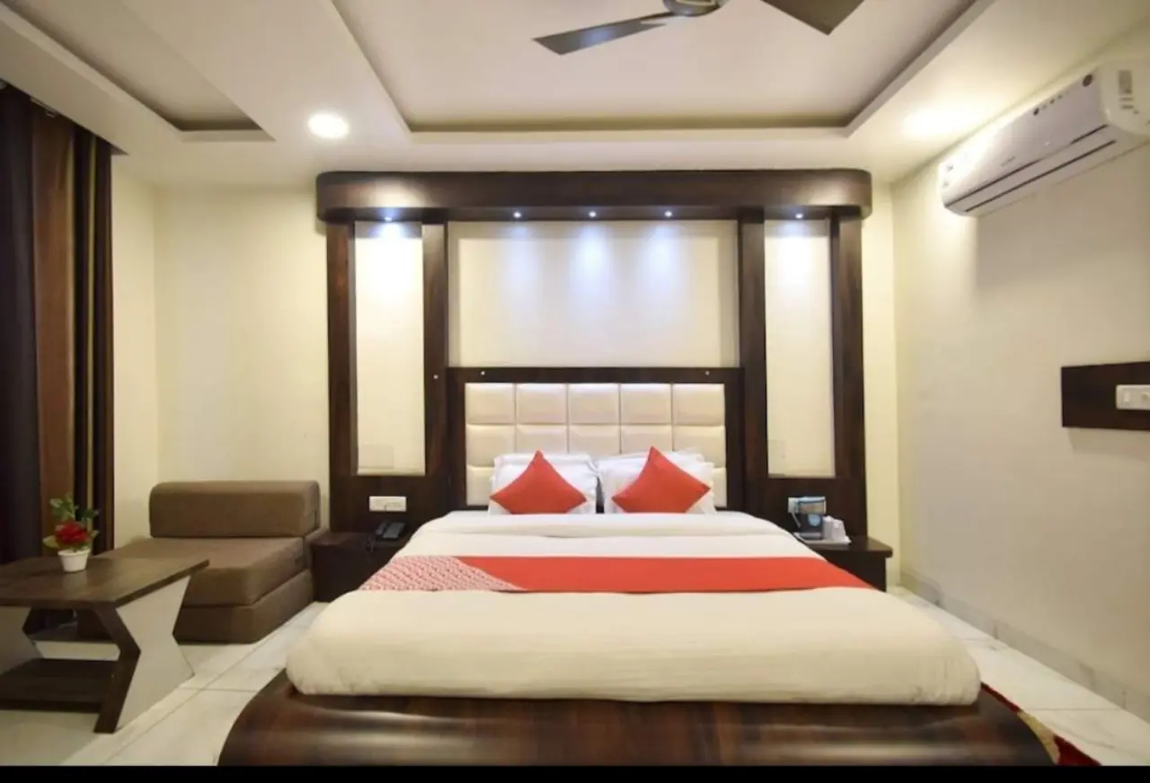 Premium double room interior at Hotel Galaxy Katra